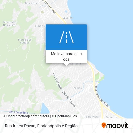 Rua Irineu Pavan mapa