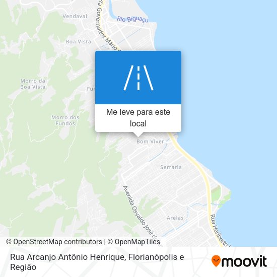Rua Arcanjo Antônio Henrique mapa