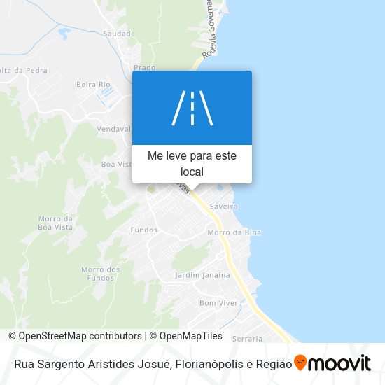 Rua Sargento Aristides Josué mapa
