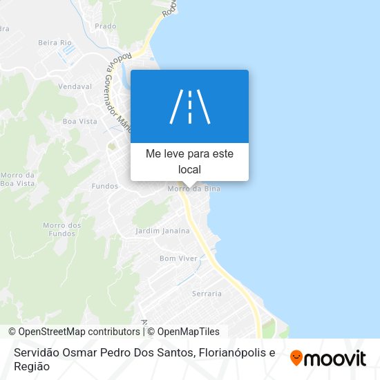 Servidão Osmar Pedro Dos Santos mapa