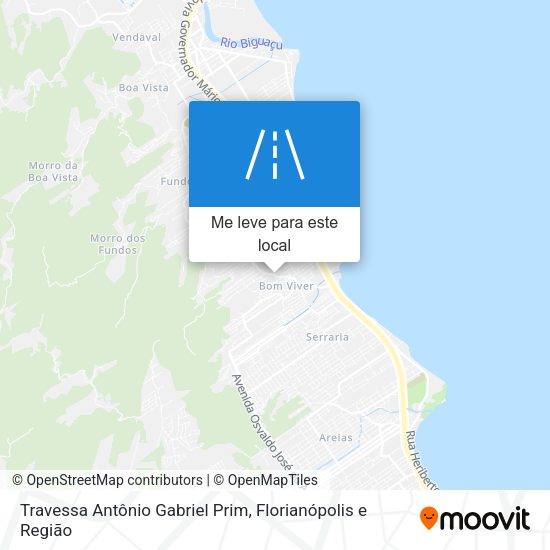 Travessa Antônio Gabriel Prim mapa
