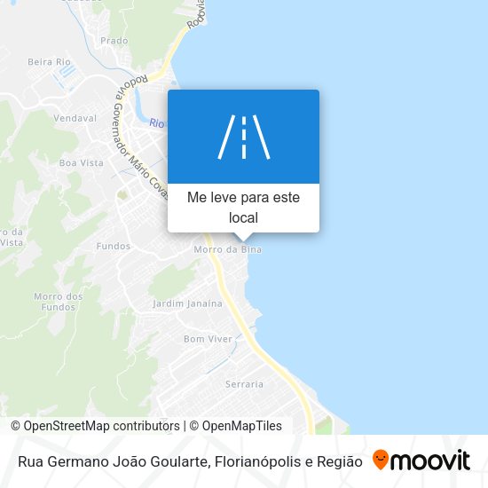 Rua Germano João Goularte mapa