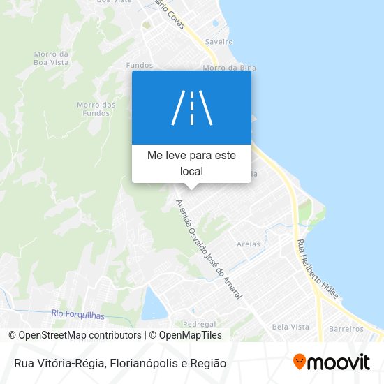Rua Vitória-Régia mapa