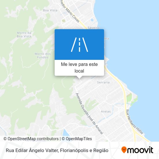 Rua Edilar Ângelo Valter mapa