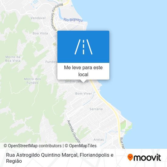 Rua Astrogildo Quintino Marçal mapa