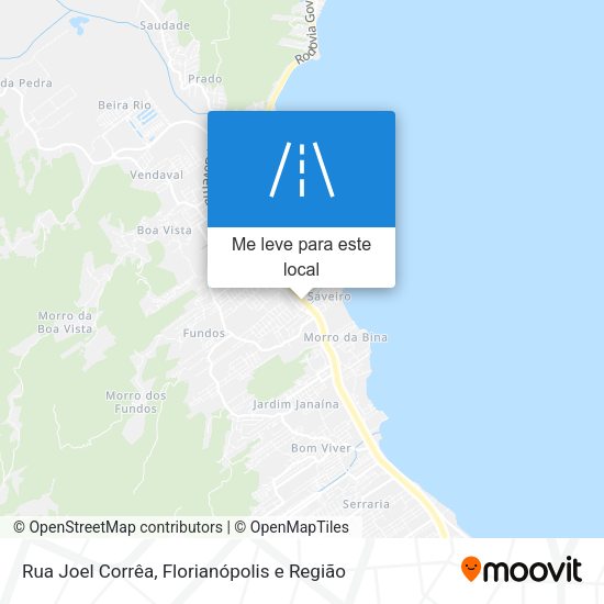 Rua Joel Corrêa mapa