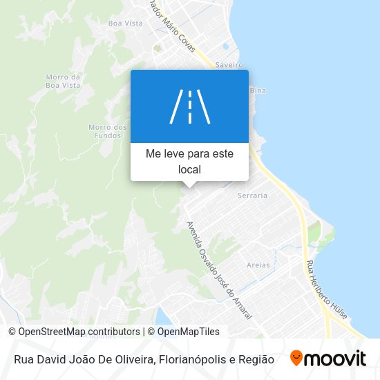 Rua David João De Oliveira mapa