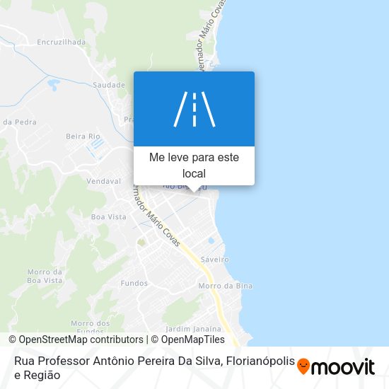 Rua Professor Antônio Pereira Da Silva mapa
