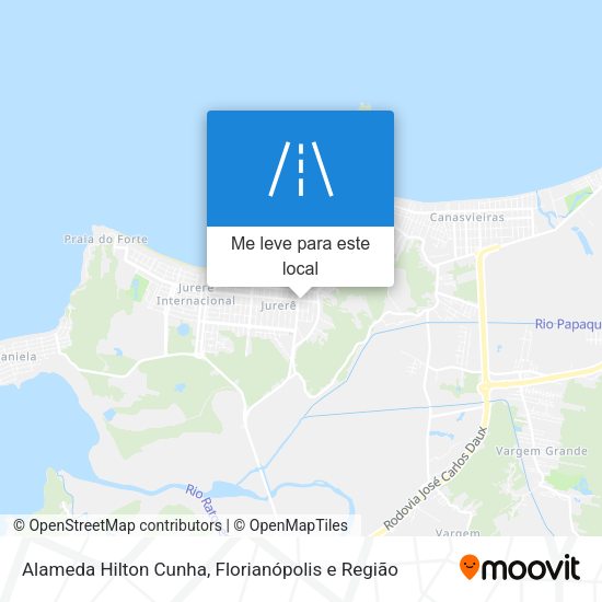 Alameda Hilton Cunha mapa