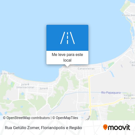 Rua Getúlio Zomer mapa
