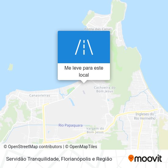 Servidão Tranquilidade mapa