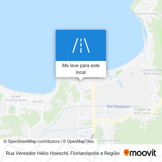 Rua Vereador Hélio Hoeschl mapa