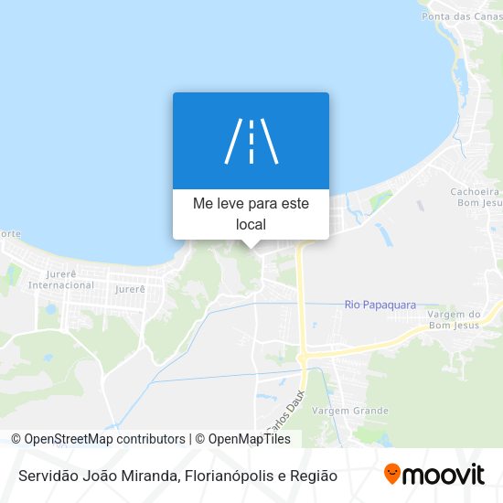 Servidão João Miranda mapa