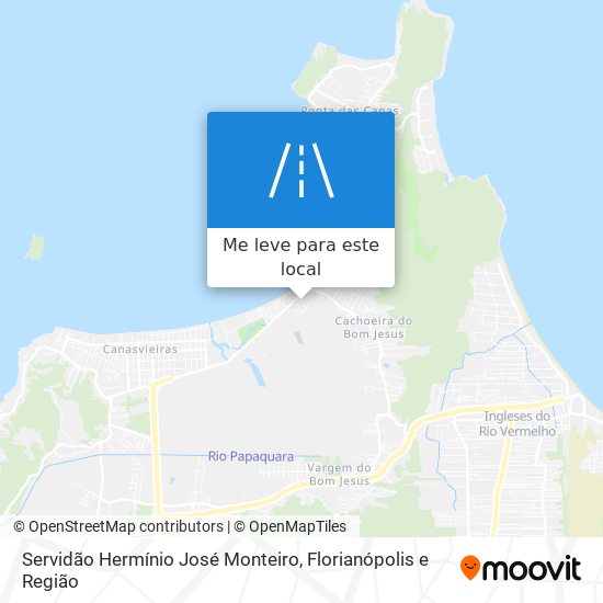 Servidão Hermínio José Monteiro mapa