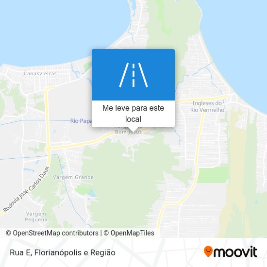 Rua E mapa