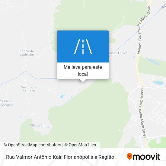 Rua Valmor Antônio Kair mapa
