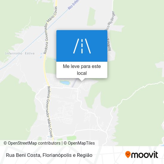 Rua Beni Costa mapa