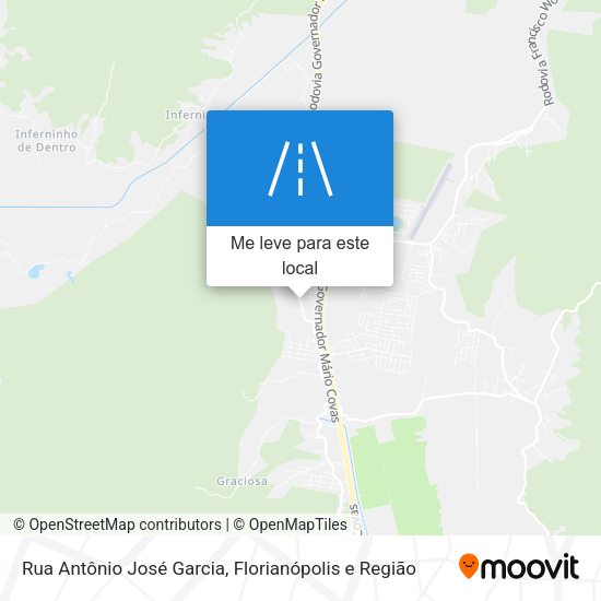 Rua Antônio José Garcia mapa