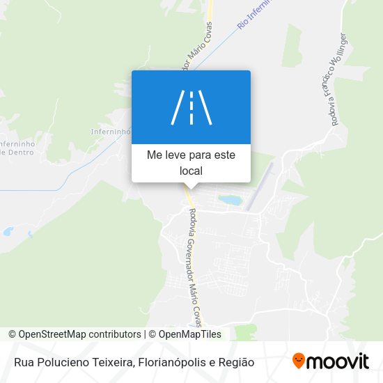 Rua Polucieno Teixeira mapa