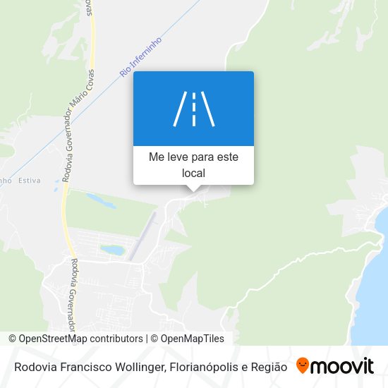 Rodovia Francisco Wollinger mapa