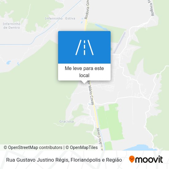 Rua Gustavo Justino Régis mapa