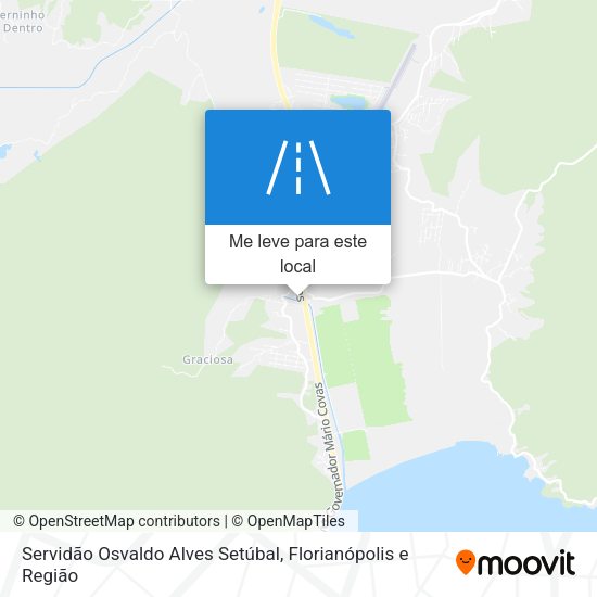 Servidão Osvaldo Alves Setúbal mapa