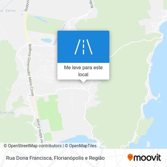 Rua Dona Francisca mapa