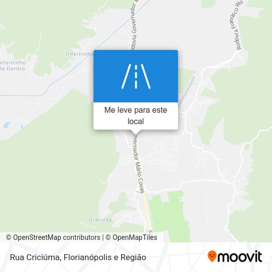 Rua Criciúma mapa