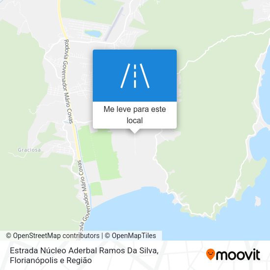 Estrada Núcleo Aderbal Ramos Da Silva mapa