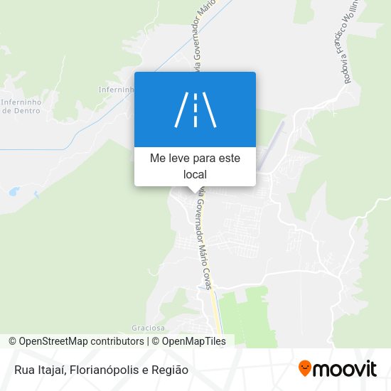 Rua Itajaí mapa