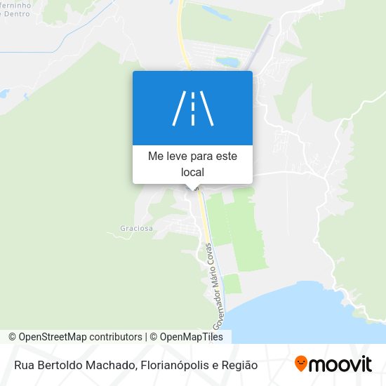 Rua Bertoldo Machado mapa