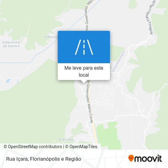 Rua Içara mapa