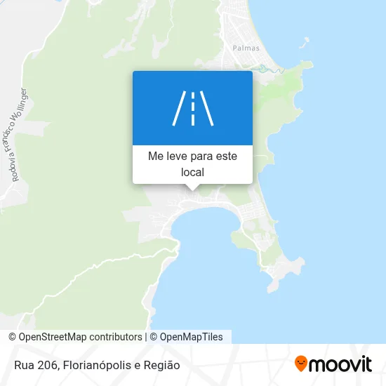 Rua 206 mapa
