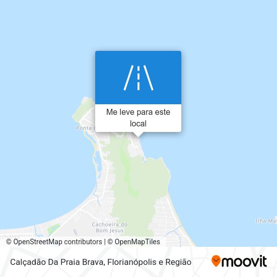 Calçadão Da Praia Brava mapa