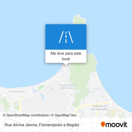 Rua Alcina Jannis mapa
