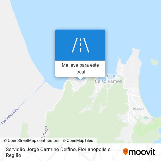 Servidão Jorge Carmino Delfino mapa