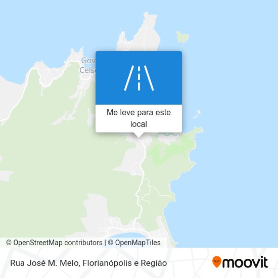 Rua José M. Melo mapa