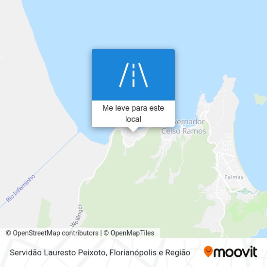 Servidão Lauresto Peixoto mapa