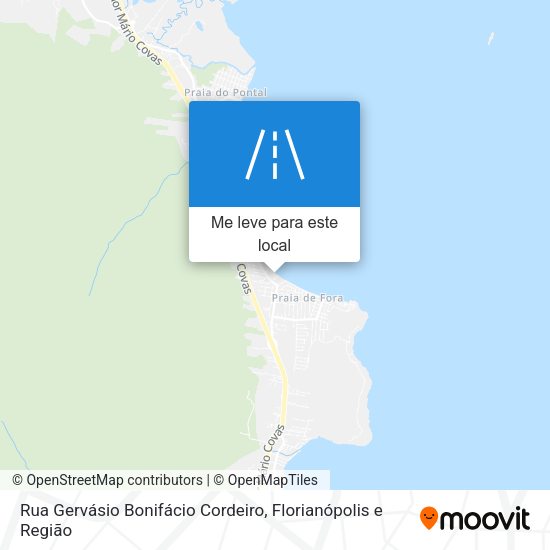 Rua Gervásio Bonifácio Cordeiro mapa