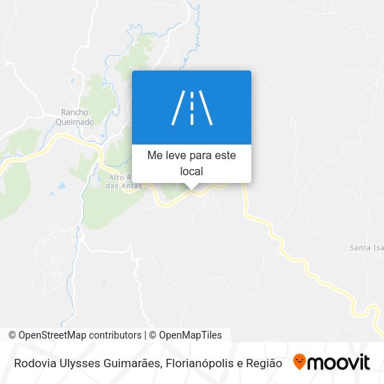 Rodovia Ulysses Guimarães mapa