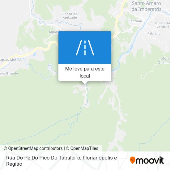 Rua Do Pé Do Pico Do Tabuleiro mapa