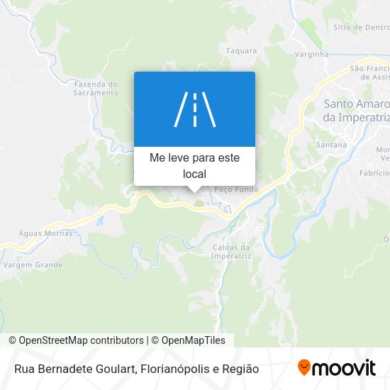 Rua Bernadete Goulart mapa