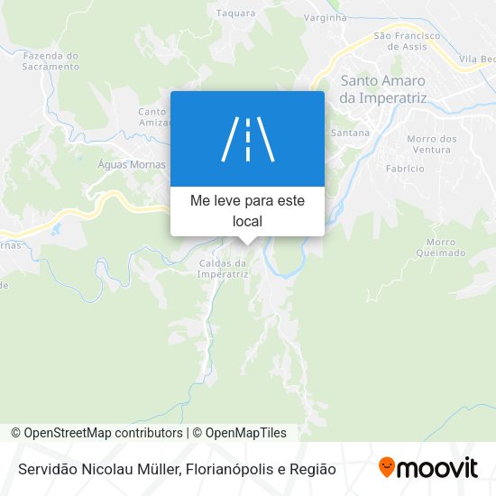 Servidão Nicolau Müller mapa