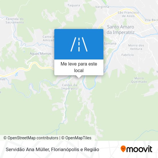 Servidão Ana Müller mapa