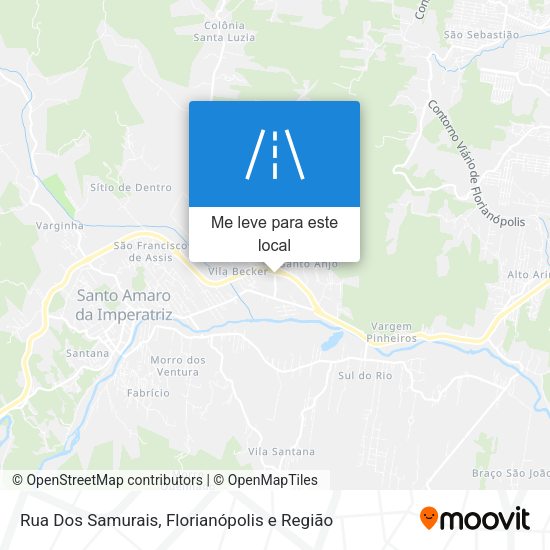 Rua Dos Samurais mapa