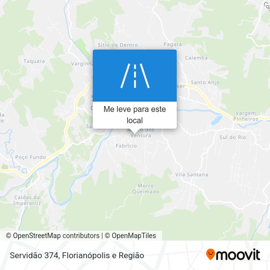 Servidão 374 mapa