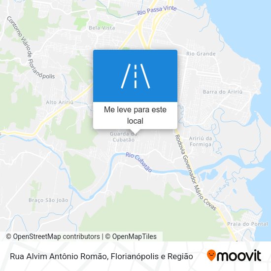 Rua Alvim Antônio Romão mapa