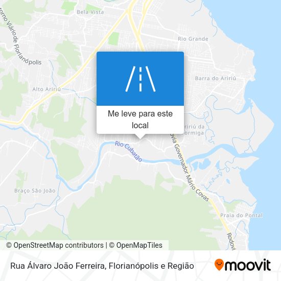 Rua Álvaro João Ferreira mapa