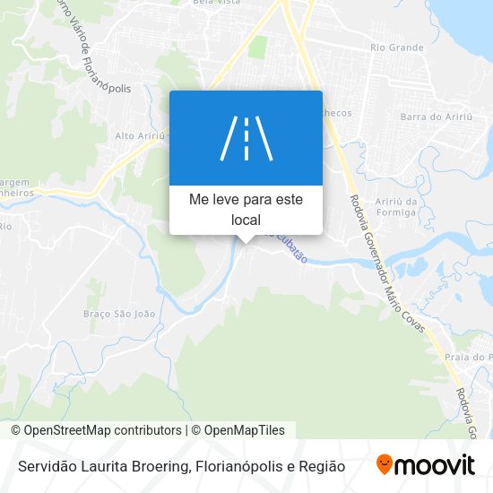 Servidão Laurita Broering mapa
