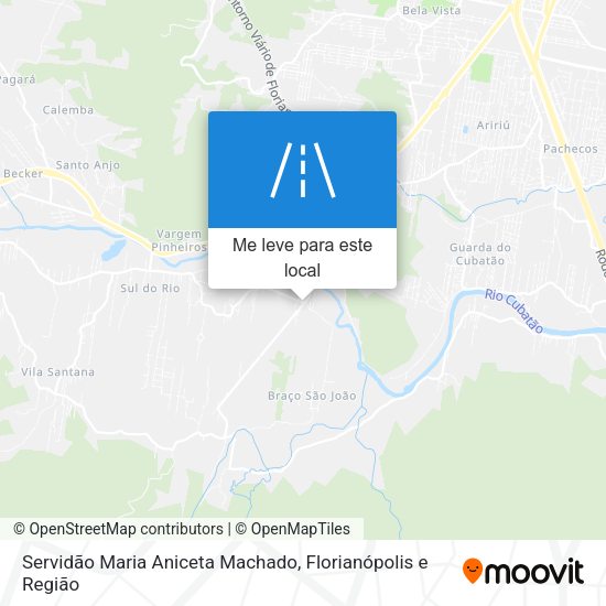 Servidão Maria Aniceta Machado mapa